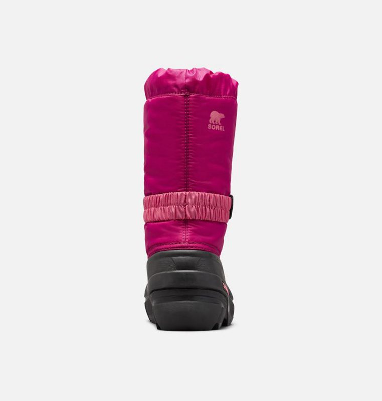 Kids Snow Boots Pink/Black - Sorel Youth Flurry™ - 456-MBDRWX